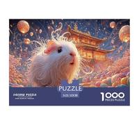 Sinoshow_24085_a_cute_fluffy_white_guinea_pig_with_long_fur_sur_3b0af701-50d1-496b-9d2d-2d862f05a724_4 1000 Pieces Puzzles Impossible Hard Difficult Jigsaw Puzzle, Unique Challenging Educational Toys