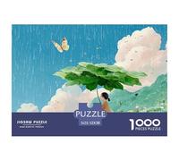 Sinoshow_24085_a_cute_little_girl_is_holding_an_umbrella_made_o_148d3074-a498-4bac-879a-d8efe47829dd_3 1000 Pieces Jigsaw Fun Challenging & Brainteasing Puzzle Game, Stress Releasing Family Game, Bir
