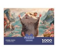 Sinoshow_24085_a_cute_little_hamster_is_dancing_with_its_back_t_42be3ccc-e234-4a8f-bd40-bacb3747bb36_4 1000 Pieces Jigsaw Fun Challenging & Brainteasing Jigsaw Puzzle, Stress Releasing Family Game, F