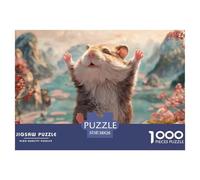 Sinoshow_24085_a_cute_little_hamster_is_dancing_with_its_back_t_42be3ccc-e234-4a8f-bd40-bacb3747bb36_4 1000 Pieces Jigsaw Fun Challenging & Brainteasing Jigsaw Puzzle, Stress Releasing Family Game, F