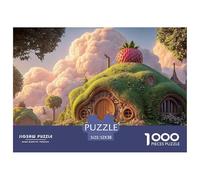 Sinoshow_24085_a_cute_little_house_with_green_grass_on_the_roof_ea8fd3a6-40b6-44cc-ae95-22aa8cce76b6_1 1000 Pieces Jigsaw Fun Challenging & Brainteasing Puzzle Game, Unique Challenging Educational To