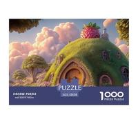 Sinoshow_24085_a_cute_little_house_with_green_grass_on_the_roof_ea8fd3a6-40b6-44cc-ae95-22aa8cce76b6_2 1000 Pieces Jigsaw Fun Challenging & Brainteasing Jigsaw Puzzle, Stress Releasing Family Game, B