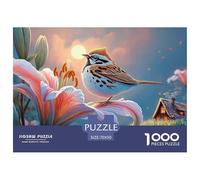 Sinoshow_24085_a_cute_little_lark_sparrow_bird_perched_on_the_e_8df85edf-e67f-4f6d-9305-131b3bf7de98_2 1000 Pieces Jigsaw Challenging And Educational Puzzle Game, Unique Challenging Educational Toys,