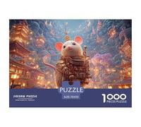 Sinoshow_24085_a_cute_little_mouse_in_steampunk_attire_stands_o_3f707f58-4086-42b4-8280-f7e0d221bf7a_3 1000 Pieces Puzzles Impossible Hard Difficult Jigsaw Puzzle, Vibrant Imagery, Bir