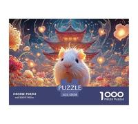 Sinoshow_24085_a_cute_little_white_guinea_pig_with_big_eyes_sur_5ef67e1a-4e80-4084-9e54-6fa89bfa826f_3 1000 Pieces Jigsaw Fun Challenging & Brainteasing Jigsaw Puzzle, Vibrant Imagery