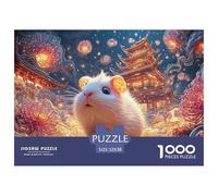 Sinoshow_24085_a_cute_little_white_guinea_pig_with_big_eyes_sur_5ef67e1a-4e80-4084-9e54-6fa89bfa826f_4 1000 Pieces Puzzles Challenging And Educational Jigsaw Puzzle, Unique Challenging Educational To