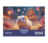 Sinoshow_24085_a_cute_little_white_guinea_pig_with_big_eyes_sur_5ef67e1a-4e80-4084-9e54-6fa89bfa826f_4 1000 Pieces Jigsaw Fun Challenging & Brainteasing Puzzle Game, Stress Releasing Family Game, Bir