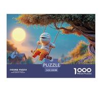 Sinoshow_24085_a_cute_mummy_character_swinging_on_a_tree_swing__d1902ce7-3a00-4f1b-aa5d-e67f2f721eab_2 1000 Pieces Jigsaw Challenging And Educational Puzzle Game, Unique Challenging Educational Toys,