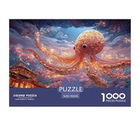 Sinoshow_24085_a_cute_octopus_swimming_under_the_sea_in_the_sty_869d21de-c9bf-4da4-abdc-06c9ce2e92ad_3 1000 Pieces Puzzles Impossible Hard Difficult Jigsaw Puzzle, Stress Releasing Family Game, Birth