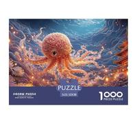 Sinoshow_24085_a_cute_octopus_swimming_under_the_sea_in_the_sty_869d21de-c9bf-4da4-abdc-06c9ce2e92ad_2 1000 Pieces Puzzles Impossible Hard Difficult Jigsaw Puzzle, Stress Releasing Family Game, Birth