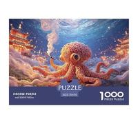 Sinoshow_24085_a_cute_octopus_with_an_expression_of_being_confu_c028fb2b-86d3-4e99-adbe-d6c13b7b0179_2 1000 Pieces Puzzles Impossible Hard Difficult Jigsaw Puzzle, Vibrant Imagery, Fam