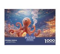 Sinoshow_24085_a_cute_octopus_with_an_expression_of_being_confu_c028fb2b-86d3-4e99-adbe-d6c13b7b0179_3 1000 Pieces Puzzles Impossible Hard Difficult Jigsaw Puzzle, Vibrant Imagery, Bir