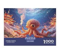 Sinoshow_24085_a_cute_octopus_with_an_expression_of_being_confu_c028fb2b-86d3-4e99-adbe-d6c13b7b0179_2 1000 Pieces Puzzles Impossible Hard Difficult Jigsaw Puzzle, Stress Releasing Family Game, Famil