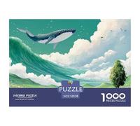 Sinoshow_24085_a_cute_orange_and_white_cat_is_watching_the_litt_cd80cea9-26ee-45ea-be85-715d0f917f0b_4 1000 Pieces Jigsaw Fun Challenging & Brainteasing Jigsaw Puzzle, Stress Releasing Family Game, F