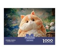 Sinoshow_24085_a_cute_orange_cat_with_a_chubby_body_white_belly_4136de73-0f0b-40f6-a166-a23702c78332_2 1000 Pieces Jigsaw Fun Challenging & Brainteasing Jigsaw Puzzle, Stress Releasing Family Game, F