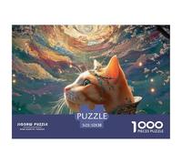 Sinoshow_24085_a_cute_orange_cat_with_golden_fur_adorned_in_gor_731c463b-6cb0-4c4e-94fb-e48989924cbd_1 1000 Pieces Puzzles Impossible Hard Difficult Jigsaw Puzzle, Vibrant Imagery, Fam
