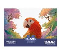 Sinoshow_24085_a_cute_parrot_in_the_style_of_quentin_blake_chil_cb098806-7cc5-4176-a184-3aded1d17533_4 1000 Pieces Puzzles Impossible Hard Difficult Puzzle Game, Stress Releasing Family Game, Birthda