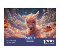 Sinoshow_24085_a_cute_pink_donkey_stands_in_the_flower_field_it_b027cab2-722f-4df5-87b4-4a9b9aab6d8f_1 1000 Pieces Puzzles Impossible Hard Difficult Puzzle Game, Vibrant Imagery, Birth