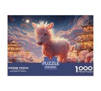 Sinoshow_24085_a_cute_pink_donkey_stands_in_the_flower_field_it_b027cab2-722f-4df5-87b4-4a9b9aab6d8f_4 1000 Pieces Puzzles Impossible Hard Difficult Puzzle Game, Stress Releasing Family Game, Birthda