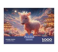 Sinoshow_24085_a_cute_pink_donkey_stands_in_the_flower_field_it_b027cab2-722f-4df5-87b4-4a9b9aab6d8f_4 1000 Pieces Puzzles Impossible Hard Difficult Puzzle Game, Vibrant Imagery, Famil