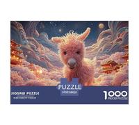 Sinoshow_24085_a_cute_pink_donkey_stands_in_the_flower_field_it_b027cab2-722f-4df5-87b4-4a9b9aab6d8f_1 1000 Pieces Puzzles Impossible Hard Difficult Puzzle Game, Unique Challenging Educational Toys,