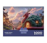 Sinoshow_24085_a_cute_red_dragon_with_horns_wearing_traditional_17d926cf-d8cb-425f-99eb-337c850225b0_1 1000 Pieces Jigsaw Fun Challenging & Brainteasing Puzzle Game, Unique Challenging Educational To
