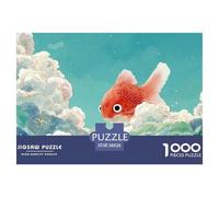 Sinoshow_24085_a_cute_red_goldfish_with_big_eyes_in_the_style_o_631d27fb-fd1d-4103-a520-fdfba73cc02b_3 1000 Pieces Puzzles Impossible Hard Difficult Jigsaw Puzzle, Vibrant Imagery, Bir