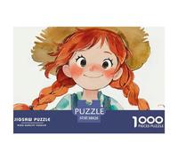 Sinoshow_24085_a_cute_red-haired_girl_with_pigtails_and_bangs_w_6019cf59-734d-4cdf-bbc8-d39232740e7d_1 1000 Pieces Jigsaw Fun Challenging & Brainteasing Puzzle Game, Unique Challenging Educational To