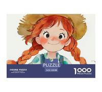 Sinoshow_24085_a_cute_red-haired_girl_with_pigtails_and_bangs_w_6019cf59-734d-4cdf-bbc8-d39232740e7d_1 1000 Pieces Jigsaw Fun Challenging & Brainteasing Puzzle Game, Unique Challenging Educational To
