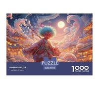 Sinoshow_24085_a_cute_red_oni_with_turquoise_hair_wearing_a_col_7b62aa15-e506-4c8b-9013-7f48e90b71e1_1 1000 Pieces Puzzles Impossible Hard Difficult Puzzle Game, Vibrant Imagery, Famil