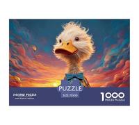 Sinoshow_24085_a_cute_white_duck_with_fluffy_feathers_wearing_a_d8df33f5-0a56-43b9-9ff1-d899a0248284_3 1000 Pieces Jigsaw Challenging And Educational Puzzle Game, Vibrant Imagery, Birt