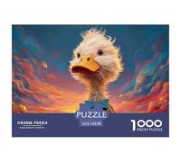 Sinoshow_24085_a_cute_white_duck_with_fluffy_feathers_wearing_a_d8df33f5-0a56-43b9-9ff1-d899a0248284_3 1000 Pieces Jigsaw Impossible Hard Difficult Jigsaw Puzzle, Unique Challenging Educational Toys,