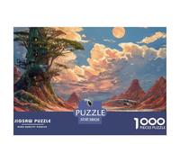 Sinoshow_24085_a_cute_white_robot_and_green_alien_standing_on_t_4d5710d2-a839-4b78-acbd-1ffddb500479_1 1000 Pieces Jigsaw Fun Challenging & Brainteasing Jigsaw Puzzle, Vibrant Imagery