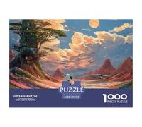 Sinoshow_24085_a_cute_white_robot_and_green_alien_standing_on_t_4d5710d2-a839-4b78-acbd-1ffddb500479_1 1000 Pieces Puzzles Challenging And Educational Jigsaw Puzzle, Unique Challenging Educational To