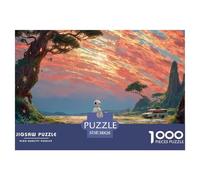 Sinoshow_24085_a_cute_white_robot_and_green_alien_standing_on_t_cbbc6a6e-add4-4a46-8367-9cbef653228d_1 1000 Pieces Jigsaw Fun Challenging & Brainteasing Puzzle Game, Vibrant Imagery, B