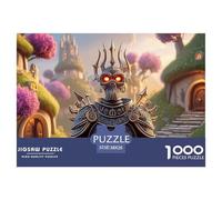 Sinoshow_24085_a_demon_king_wearing_black_armor_with_golden_acc_551e06bd-d28f-4c20-9df2-7e16d3bdbc83_1 1000 Pieces Jigsaw Fun Challenging & Brainteasing Puzzle Game, Stress Releasing Family Game, Fam