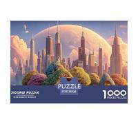 Sinoshow_24085_a_digital_art_piece_of_the_chicago_skyline_with__c567a7f6-5ff7-41f4-819f-23f31496ade1_2 1000 Pieces Jigsaw Fun Challenging & Brainteasing Puzzle Game, Stress Releasing Family Game, Fam