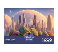 Sinoshow_24085_a_digital_art_piece_of_the_chicago_skyline_with__c567a7f6-5ff7-41f4-819f-23f31496ade1_2 1000 Pieces Puzzles Impossible Hard Difficult Puzzle Game, Stress Releasing Family Game, Family