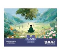 Sinoshow_24085_a_figure_meditating_in_the_lotus_position_surrou_2de0065f-2625-4eda-b0a5-27861cb8c28a_2 1000 Pieces Puzzles Impossible Hard Difficult Puzzle Game, Vibrant Imagery, Famil