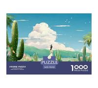 Sinoshow_24085_a_flat_illustration_of_an_elegant_woman_standing_dadd7355-ce9f-44d6-aa54-a7284448d3f3_2 1000 Pieces Puzzles Impossible Hard Difficult Puzzle Game, Vibrant Imagery, Famil