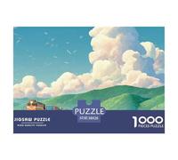 Sinoshow_24085_a_freight_train_is_driving_on_the_grassland_pass_35aae7fa-010d-46d1-9f07-914587d7a218_2 1000 Pieces Puzzles Impossible Hard Difficult Puzzle Game, Unique Challenging Educational Toys,