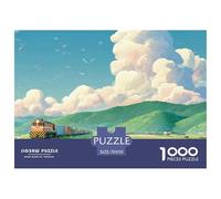 Sinoshow_24085_a_freight_train_is_driving_on_the_grassland_pass_35aae7fa-010d-46d1-9f07-914587d7a218_2 1000 Pieces Puzzles Impossible Hard Difficult Jigsaw Puzzle, Stress Releasing Family Game, Birth