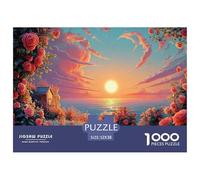 Sinoshow_24085_a_garden_with_roses_a_stone_path_leading_to_the__8c461c46-2836-45ea-b750-ac4299508520_1 1000 Pieces Jigsaw Challenging And Educational Puzzle Game, Unique Challenging Educational Toys,