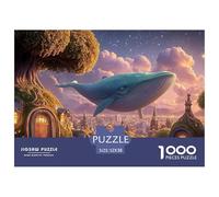 Sinoshow_24085_a_giant_blue_whale_glides_gracefully_above_the_c_bd54f7ba-863c-4df7-b5c3-0f0c3f880350_1 1000 Pieces Jigsaw Fun Challenging & Brainteasing Jigsaw Puzzle, Stress Releasing Family Game, F