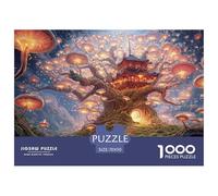 Sinoshow_24085_a_giant_mossy_tree_with_glowing_mushrooms_growin_a5a51e9f-ca92-4093-93f2-f6eeda50d3cd_4 1000 Pieces Jigsaw Fun Challenging & Brainteasing Puzzle Game, Stress Releasing Family Game, Bir