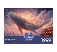 Sinoshow_24085_a_giant_whale_soars_over_the_city_with_a_pastel__68c4b22b-b850-4319-a52d-fb7ff6d73192_2 1000 Pieces Jigsaw Fun Challenging & Brainteasing Jigsaw Puzzle, Stress Releasing Family Game, B