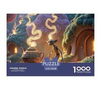 Sinoshow_24085_a_goblin_emerging_from_an_ornate_brass_lamp_cast_c1a9b30b-1ec9-4ef7-8da4-9d875a5568a5_4 1000 Pieces Jigsaw Fun Challenging & Brainteasing Puzzle Game, Stress Releasing Family Game, Bir