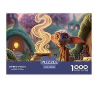Sinoshow_24085_a_goblin_emerging_from_an_ornate_brass_lamp_cast_c1a9b30b-1ec9-4ef7-8da4-9d875a5568a5_3 1000 Pieces Puzzles Impossible Hard Difficult Puzzle Game, Vibrant Imagery, Famil