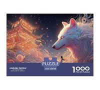 Sinoshow_24085_a_gray_wolf_with_purple_and_pink_fur_stands_next_3ac3f619-3bba-4bdd-ba20-fb35ddff1073_3 1000 Pieces Puzzles Challenging And Educational Jigsaw Puzzle, Unique Challenging Educational To