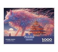 Sinoshow_24085_a_gray_wolf_with_purple_and_pink_fur_stands_next_3ac3f619-3bba-4bdd-ba20-fb35ddff1073_2 1000 Pieces Puzzles Impossible Hard Difficult Jigsaw Puzzle, Unique Challenging Educational Toys